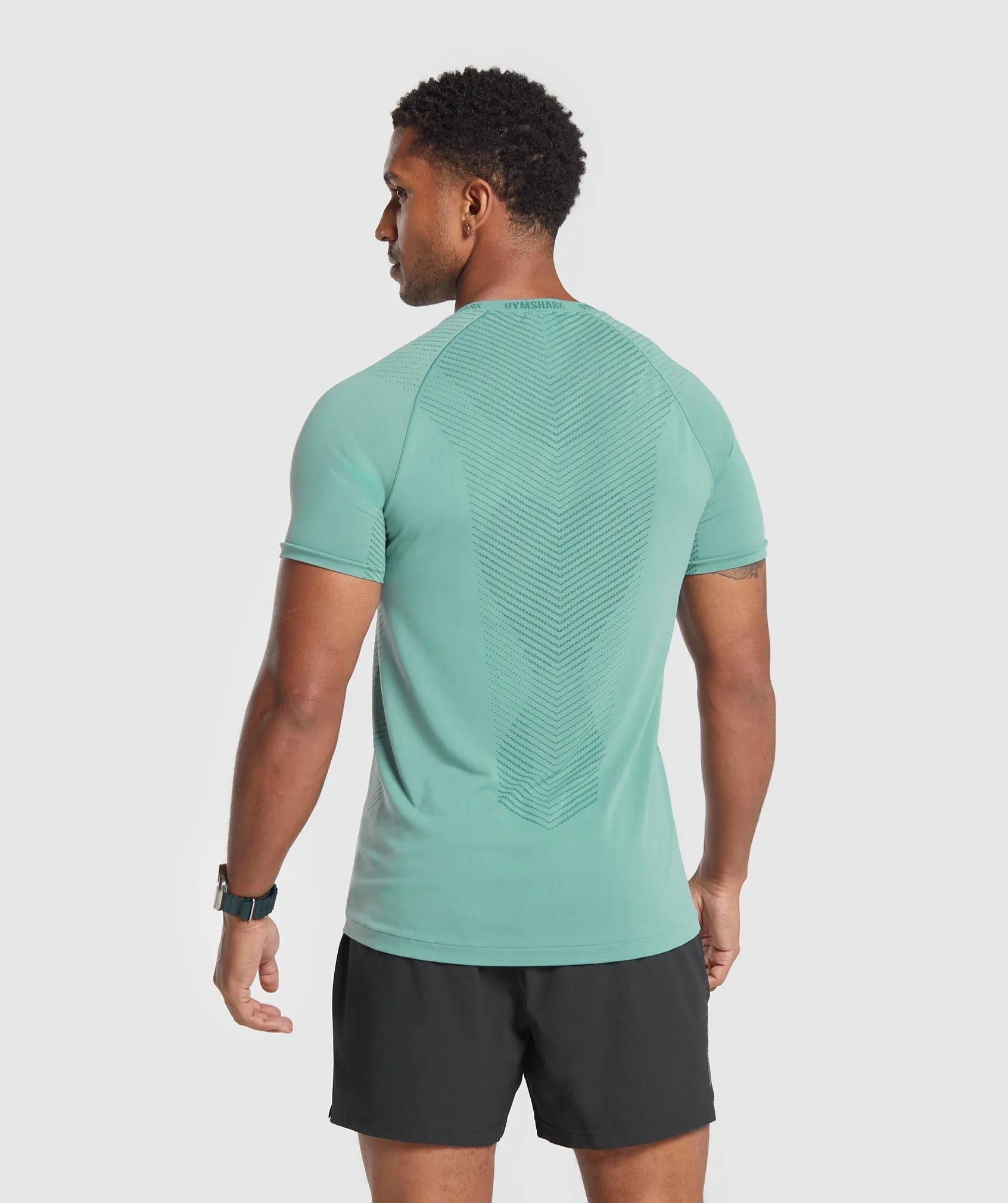 Gymshark Apex Seamless T-Shirt - Duck Egg Blue/Smokey Teal