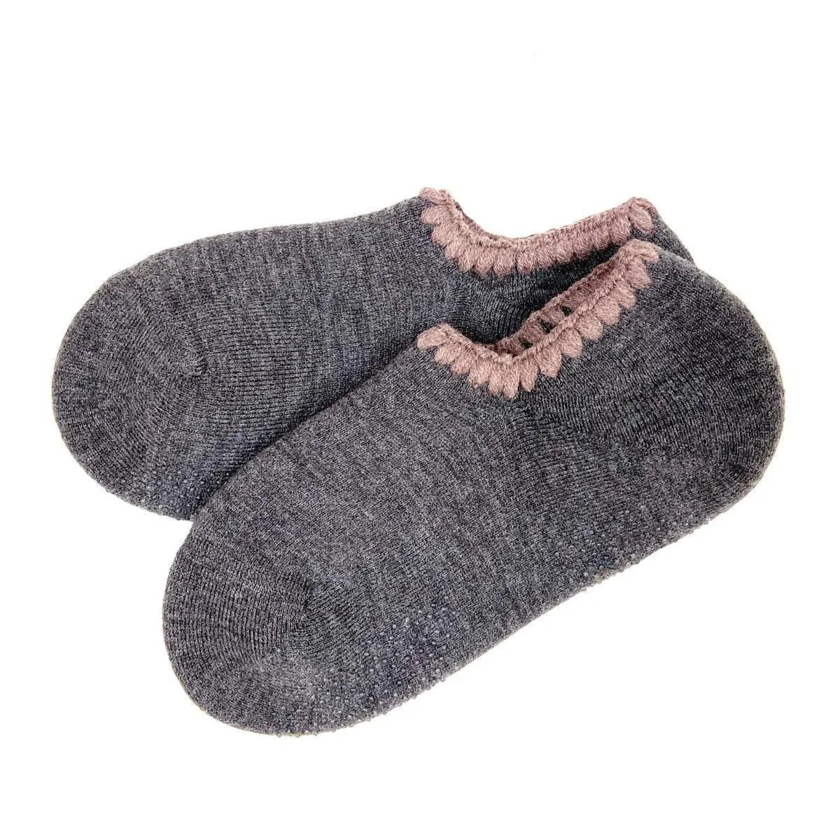 Handcrafted Slipper Socks | Wool with Grips | Medium