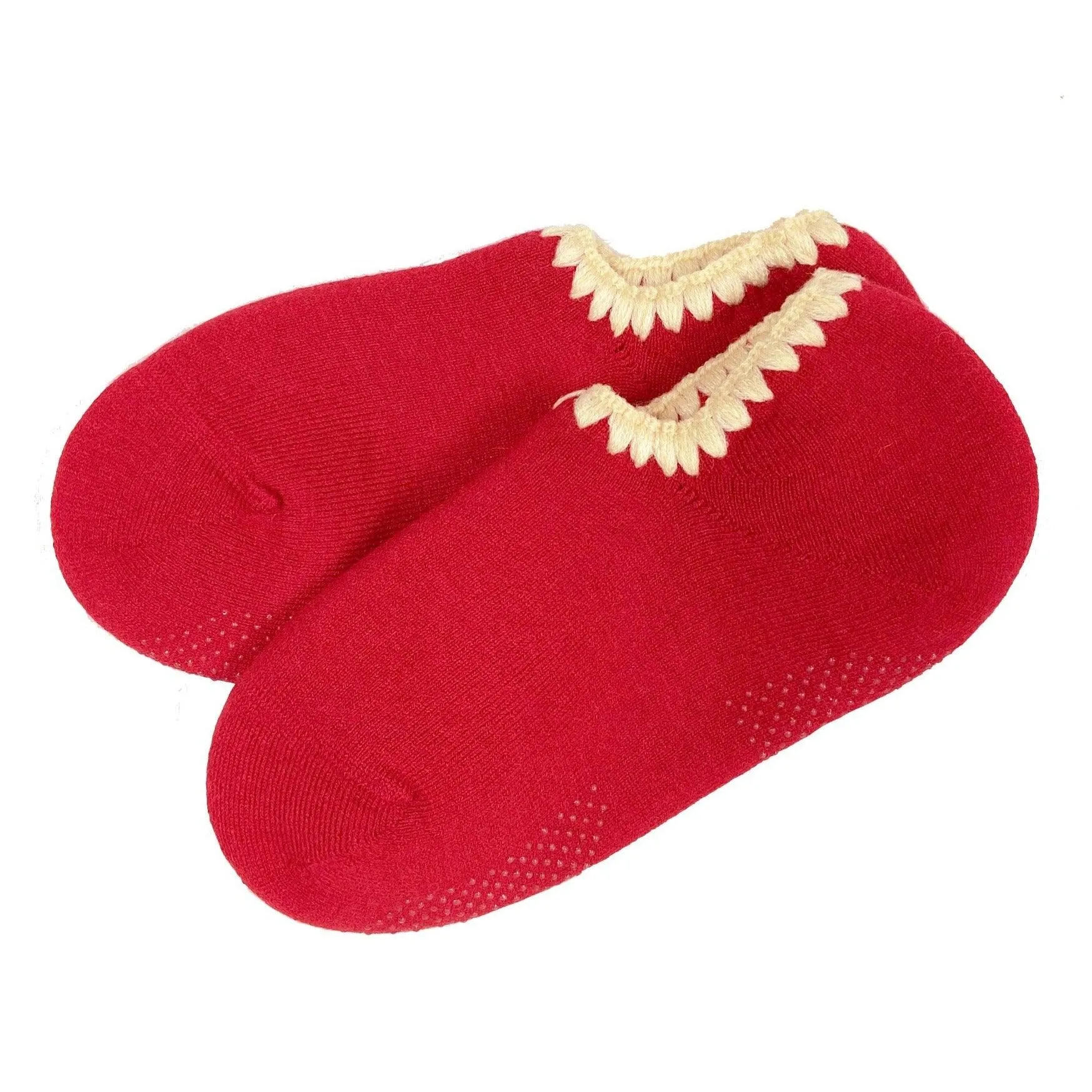 Handcrafted Slipper Socks | Wool with Grips | Medium