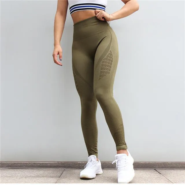 High Waist Seamless Yoga Leggings (5 Colors)