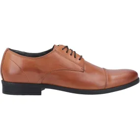 Hush Puppies Mens Ollie Leather Shoes - Dark Brown