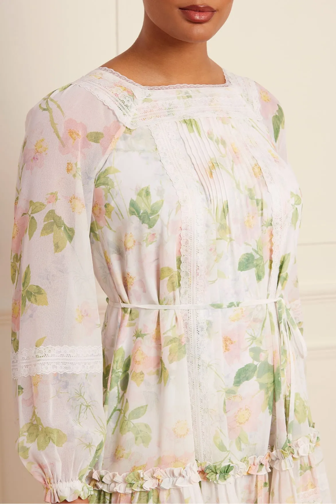 Immortal Rose Viola Georgette Micro Mini Dress