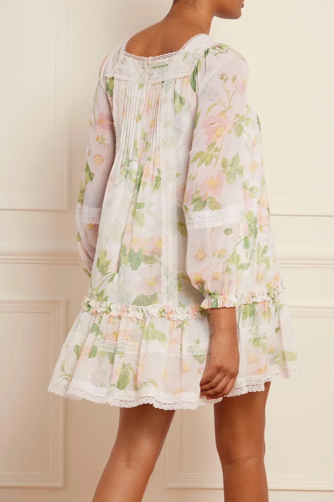 Immortal Rose Viola Georgette Micro Mini Dress