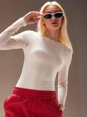 Ivory Air Mesh Bodysuit