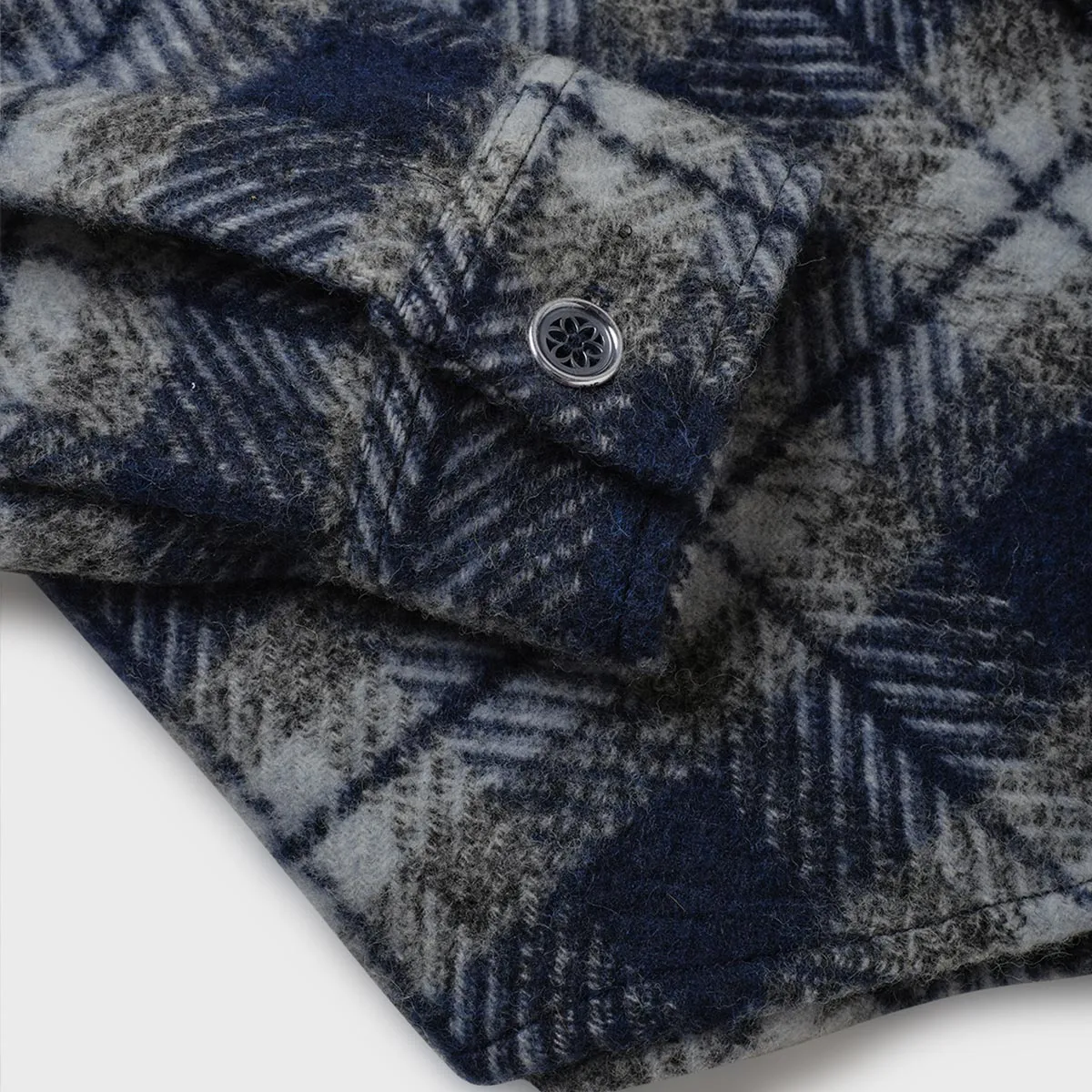 K Plaid Oversized Button Up