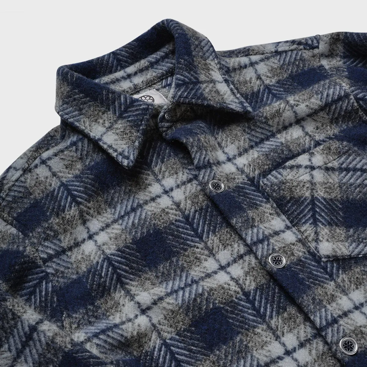 K Plaid Oversized Button Up