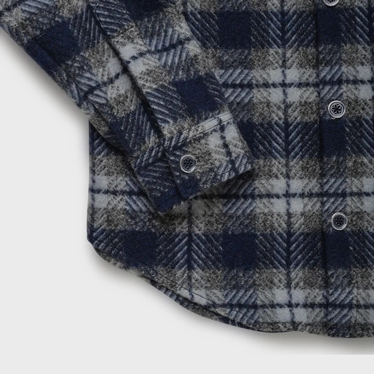 K Plaid Oversized Button Up