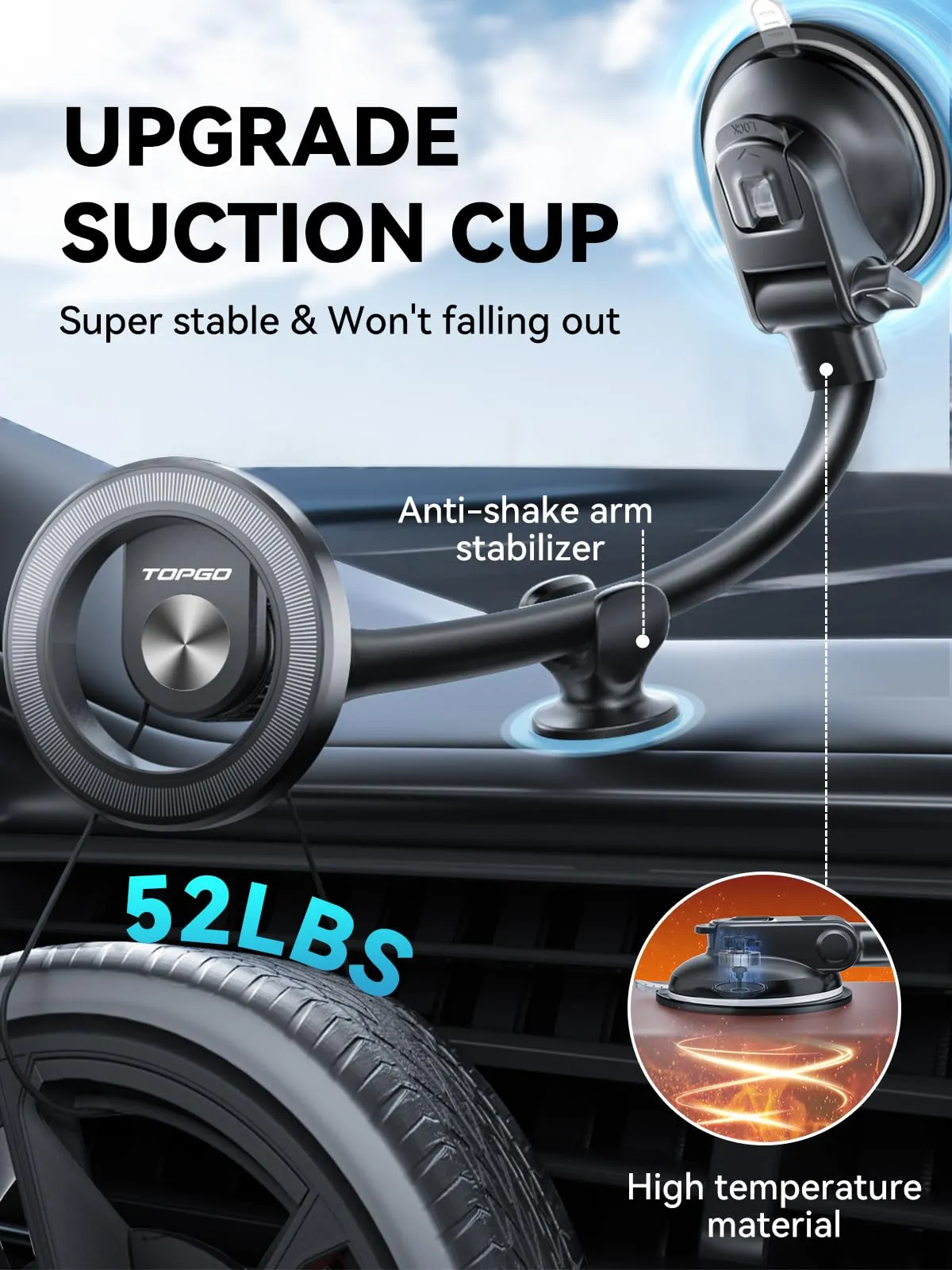 MagSafe Car Mount Magnetic Phone Mount