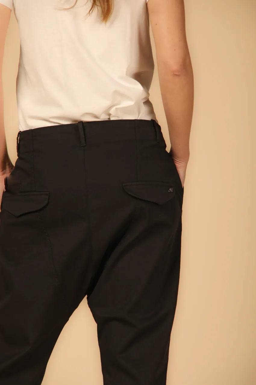 Malibu Jogger women's chino pants in gabardine relaxed ①