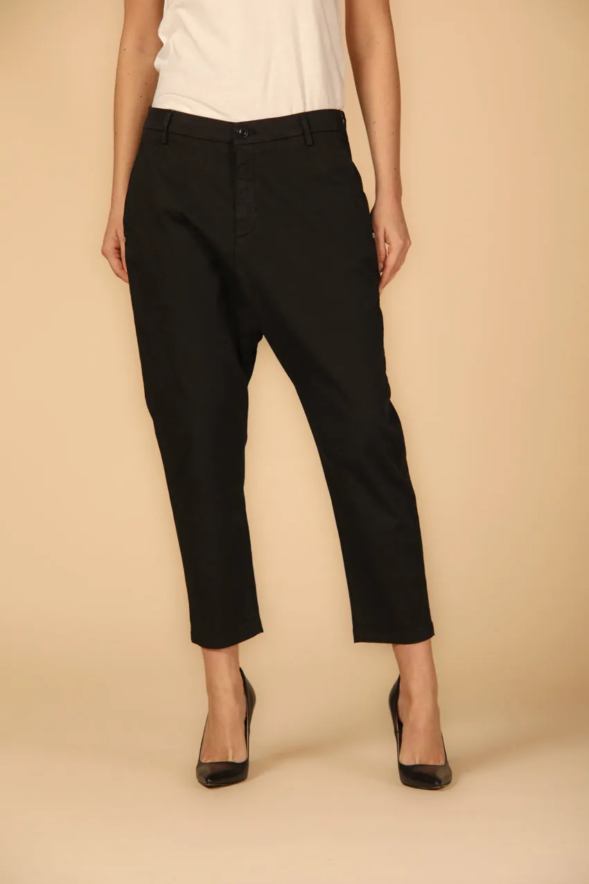 Malibu Jogger women's chino pants in gabardine relaxed ①