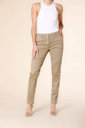 New York Slim women's chino pants in stretch satin slim ①
