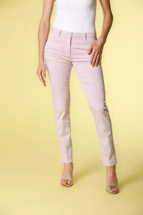 New York Slim women's chino pants in stretch satin slim ①