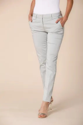 New York Slim women's chino pants in stretch satin slim ①