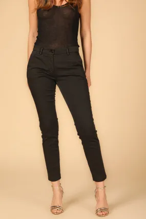 New York Slim women's chino pants in stretch satin slim ①