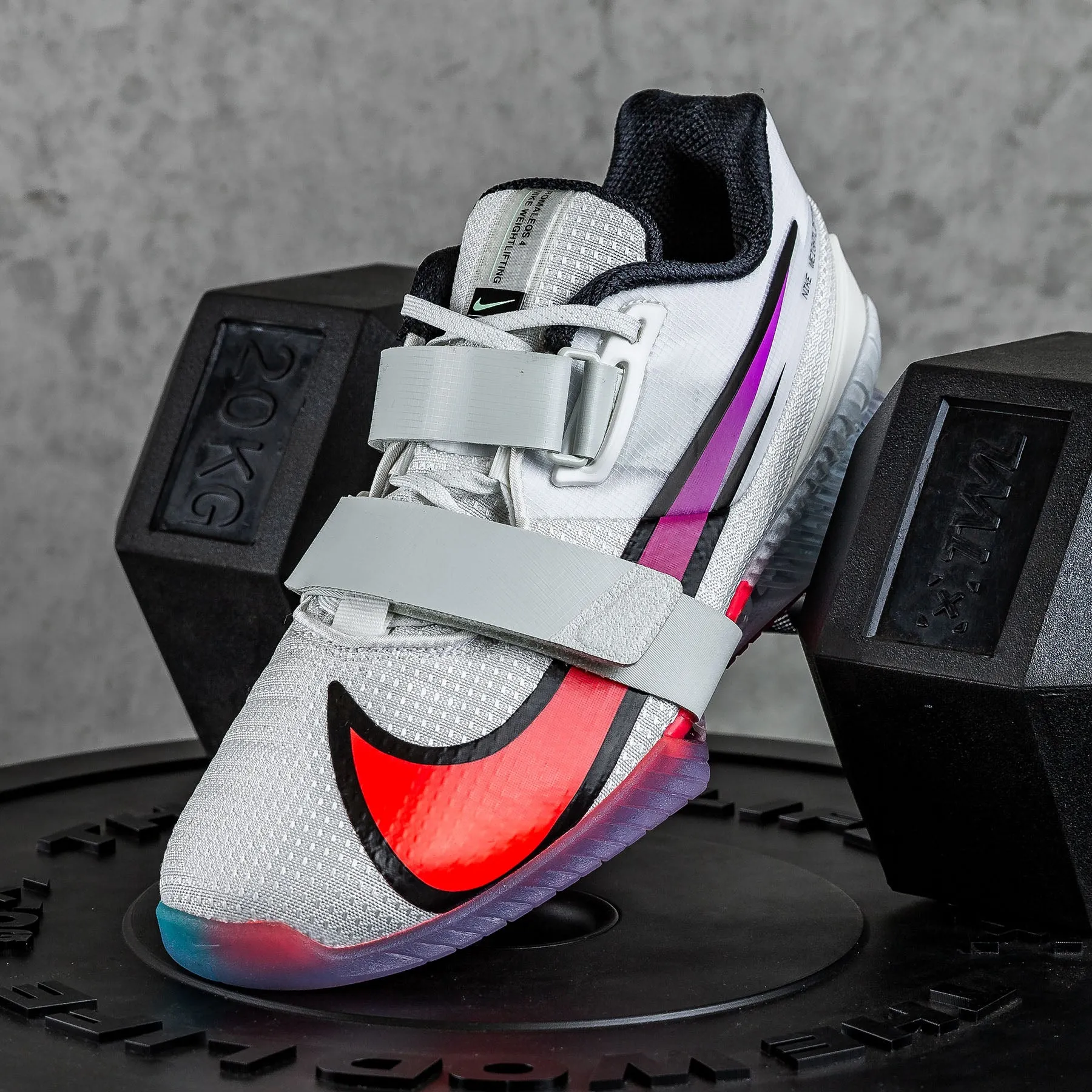 Nike - Romaleos 4 Weightlifting Shoes - SE PALE IVORY/HYPER VIOLET-FLASH CRIMSON