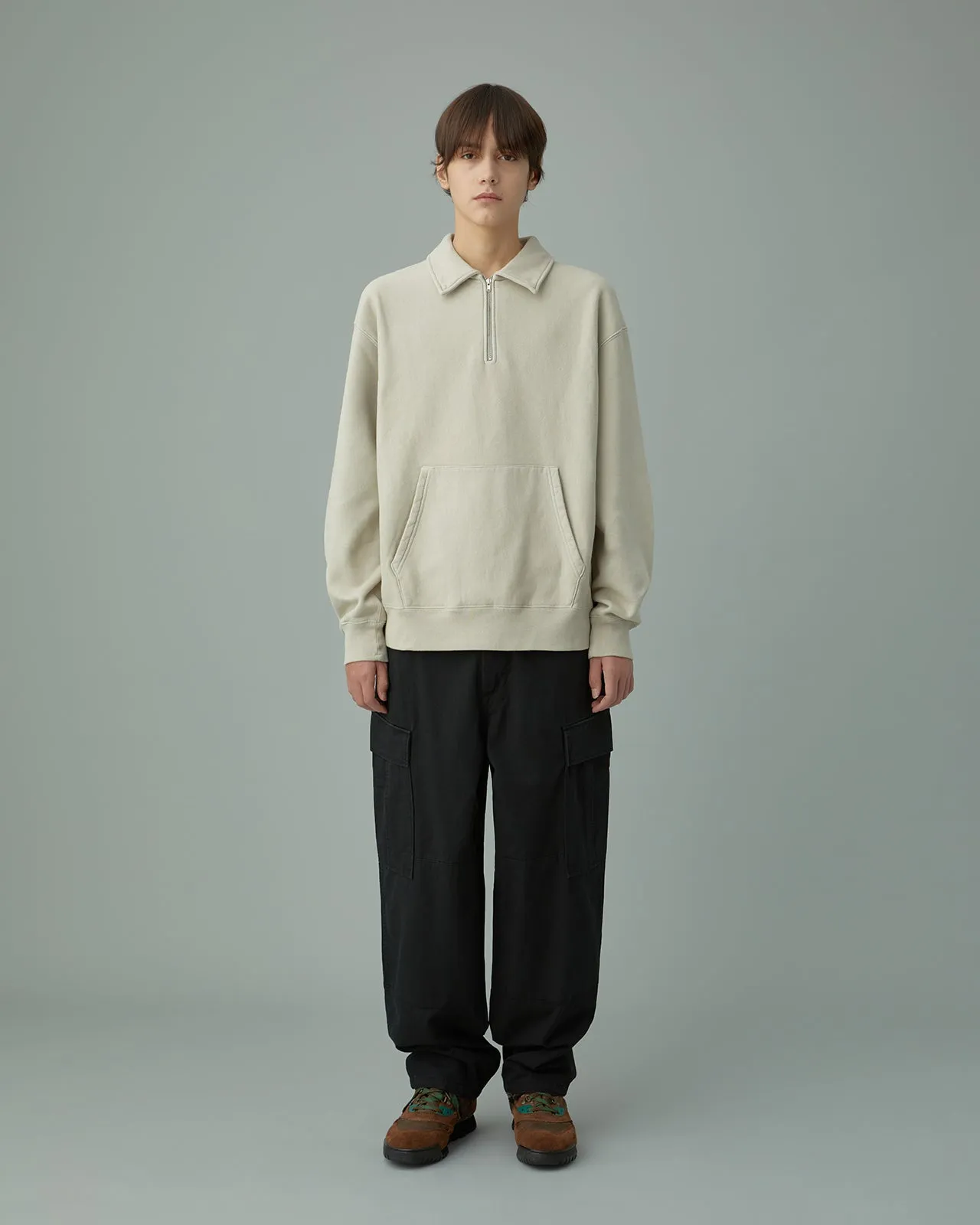 O.D Quarter Zip Pullover Stone