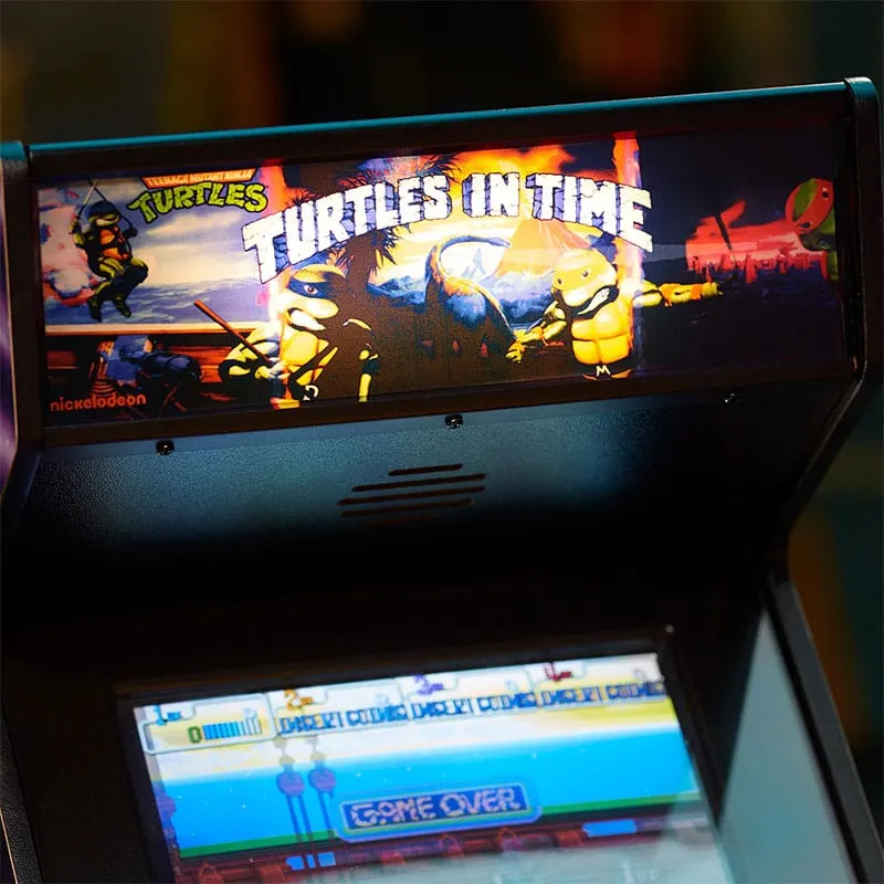Official TMNT – Turtles in Time Quarter Arcade Cabinet   Free Stool
