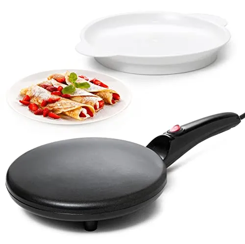 Portable Crepe Maker & Non-Stick Dipping Plate