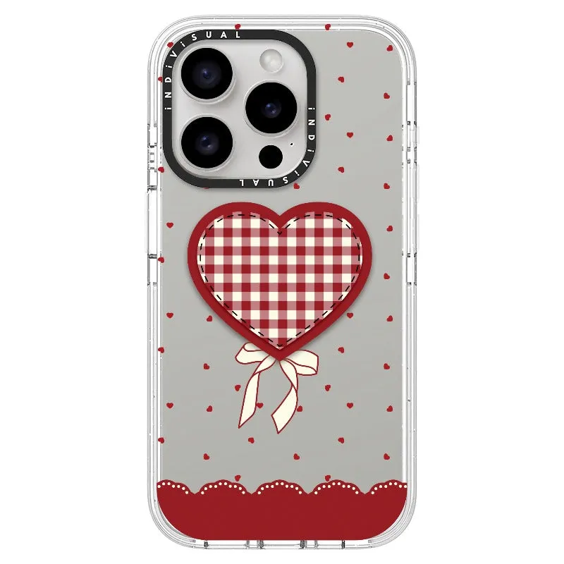"Be Fearless" Heart, Lace and Polka Dots Phone Case_iPhone Ultra-Impact Case [1503684]