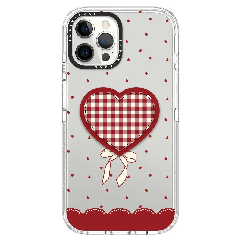 "Be Fearless" Heart, Lace and Polka Dots Phone Case_iPhone Ultra-Impact Case [1503684]