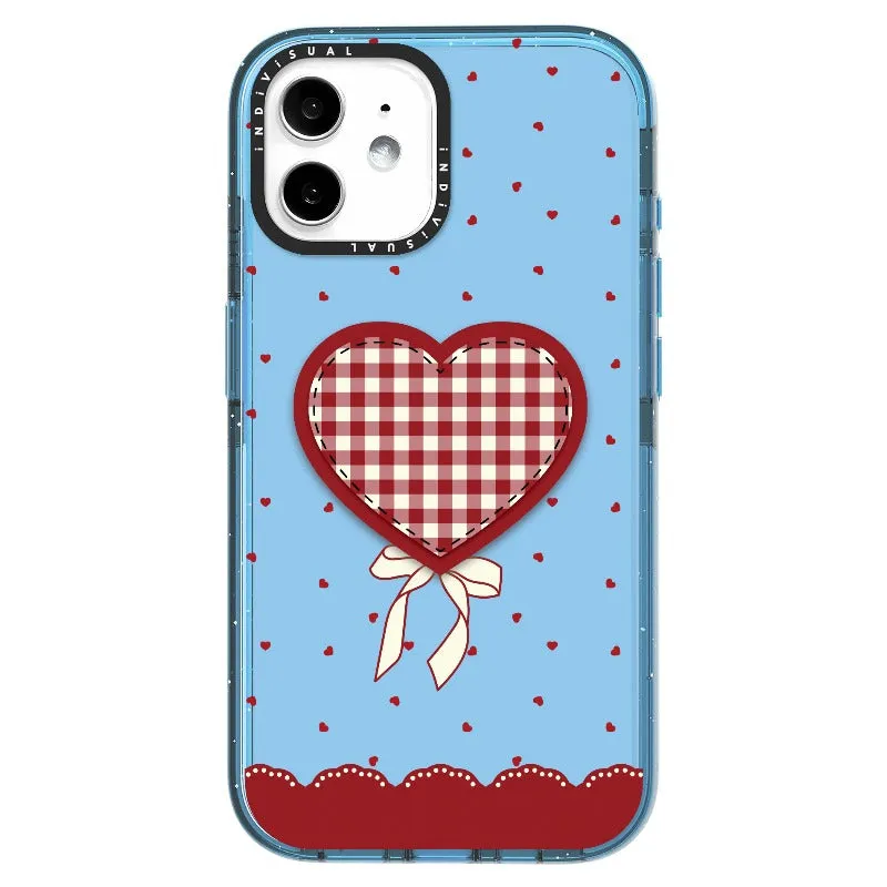 "Be Fearless" Heart, Lace and Polka Dots Phone Case_iPhone Ultra-Impact Case [1503684]