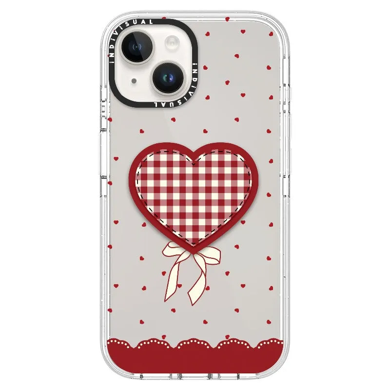 "Be Fearless" Heart, Lace and Polka Dots Phone Case_iPhone Ultra-Impact Case [1503684]