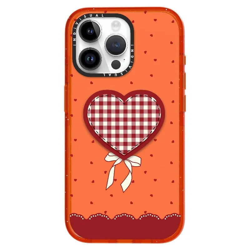 "Be Fearless" Heart, Lace and Polka Dots Phone Case_iPhone Ultra-Impact Case [1503684]