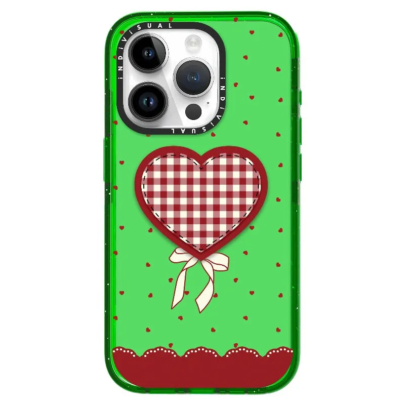 "Be Fearless" Heart, Lace and Polka Dots Phone Case_iPhone Ultra-Impact Case [1503684]