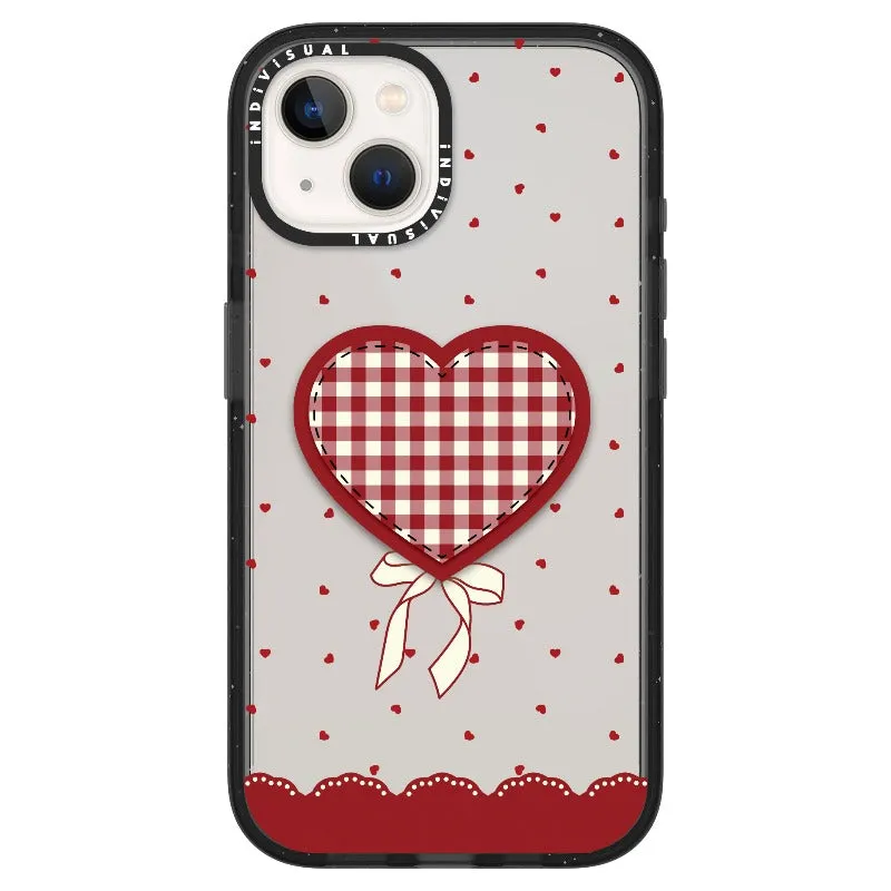 "Be Fearless" Heart, Lace and Polka Dots Phone Case_iPhone Ultra-Impact Case [1503684]