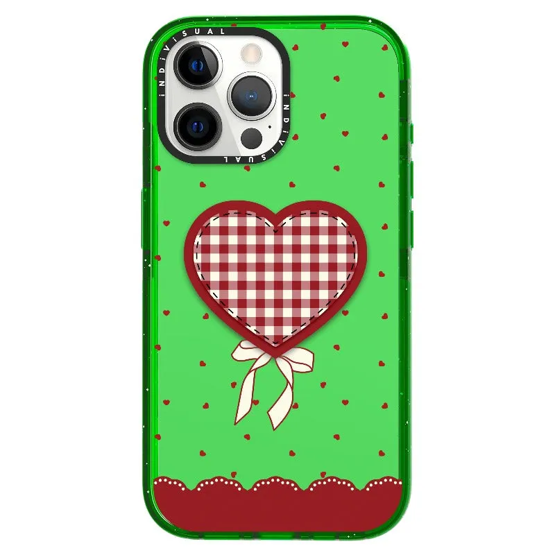 "Be Fearless" Heart, Lace and Polka Dots Phone Case_iPhone Ultra-Impact Case [1503684]