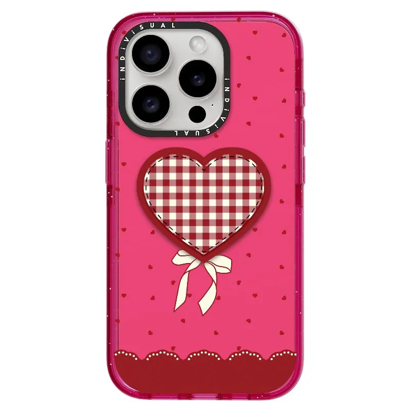 "Be Fearless" Heart, Lace and Polka Dots Phone Case_iPhone Ultra-Impact Case [1503684]