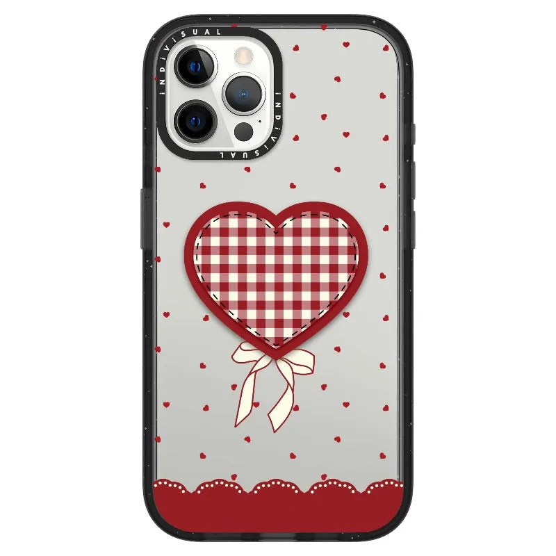 "Be Fearless" Heart, Lace and Polka Dots Phone Case_iPhone Ultra-Impact Case [1503684]