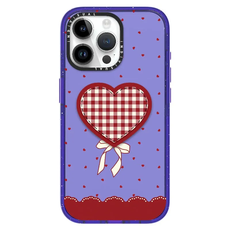"Be Fearless" Heart, Lace and Polka Dots Phone Case_iPhone Ultra-Impact Case [1503684]