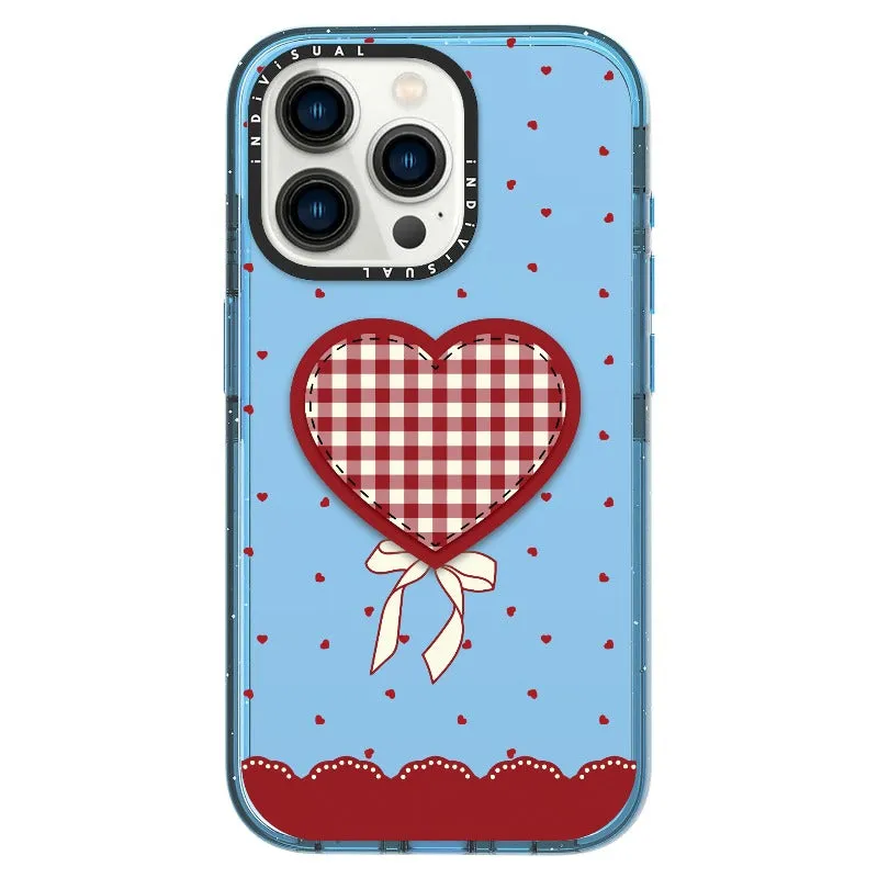 "Be Fearless" Heart, Lace and Polka Dots Phone Case_iPhone Ultra-Impact Case [1503684]