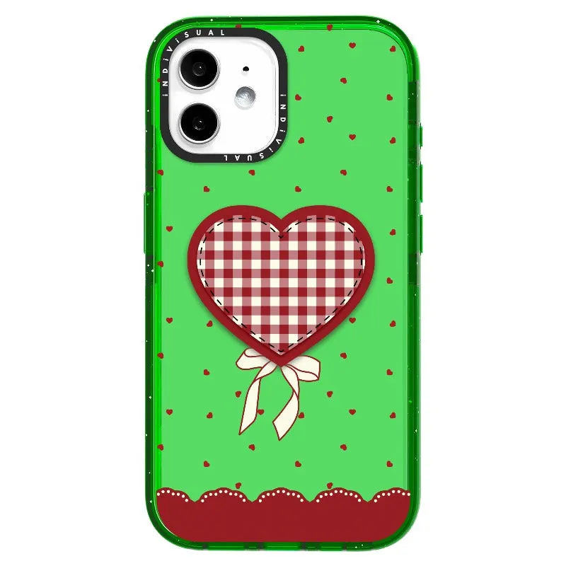 "Be Fearless" Heart, Lace and Polka Dots Phone Case_iPhone Ultra-Impact Case [1503684]