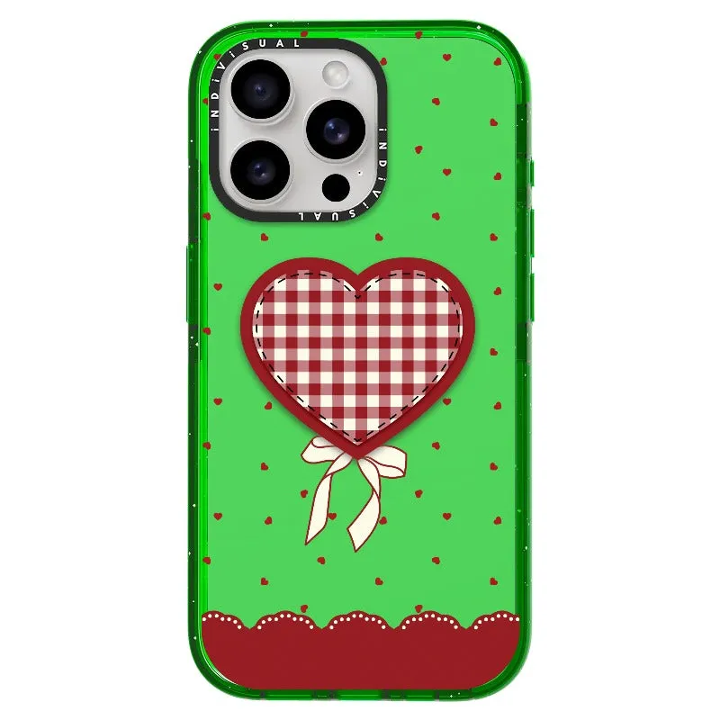 "Be Fearless" Heart, Lace and Polka Dots Phone Case_iPhone Ultra-Impact Case [1503684]