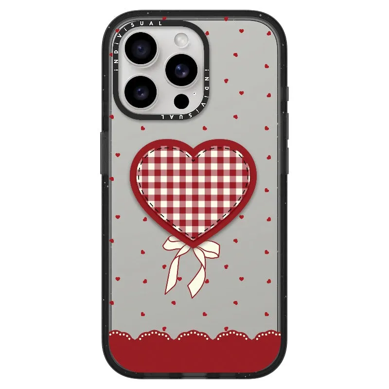 "Be Fearless" Heart, Lace and Polka Dots Phone Case_iPhone Ultra-Impact Case [1503684]