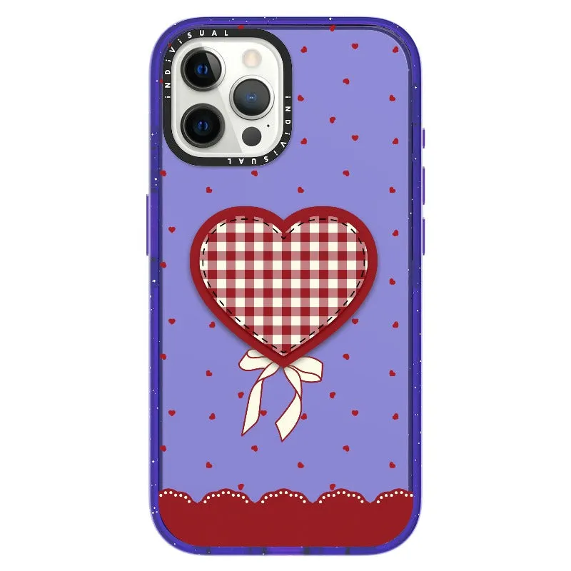 "Be Fearless" Heart, Lace and Polka Dots Phone Case_iPhone Ultra-Impact Case [1503684]