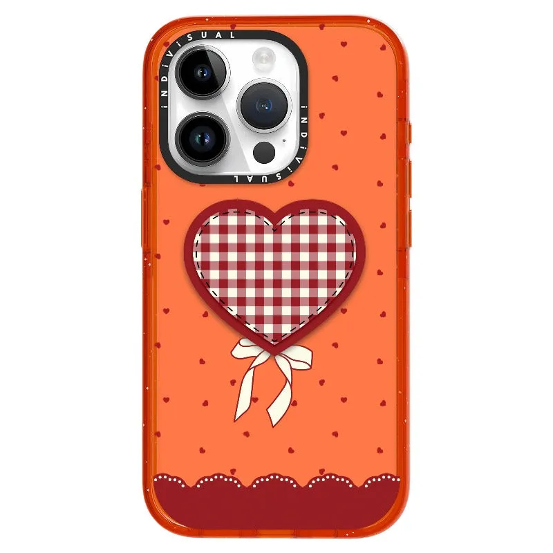 "Be Fearless" Heart, Lace and Polka Dots Phone Case_iPhone Ultra-Impact Case [1503684]