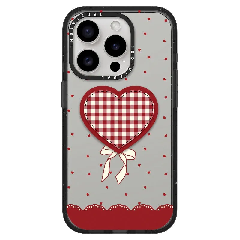 "Be Fearless" Heart, Lace and Polka Dots Phone Case_iPhone Ultra-Impact Case [1503684]