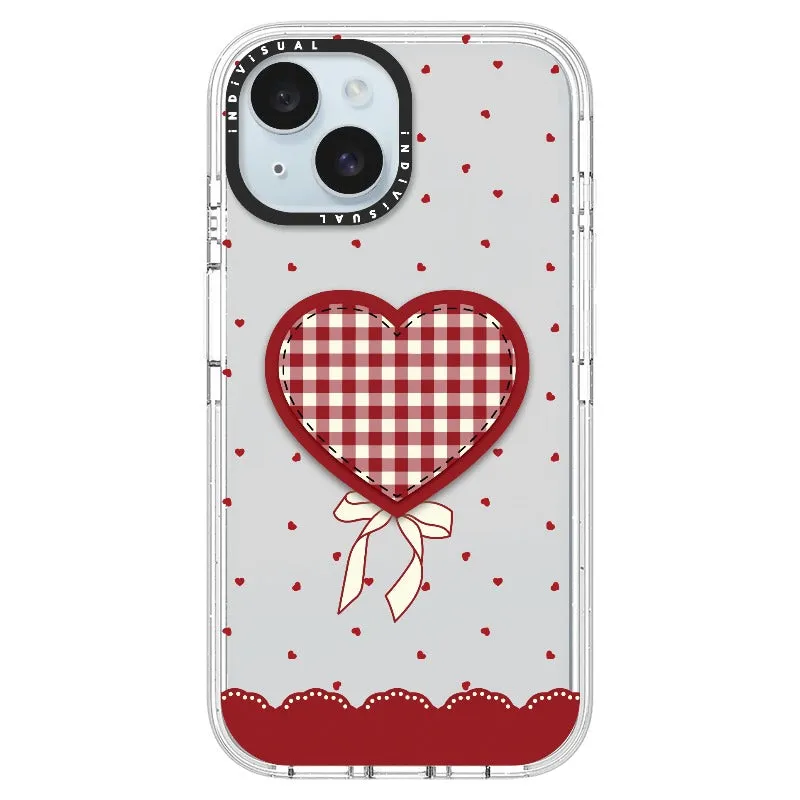 "Be Fearless" Heart, Lace and Polka Dots Phone Case_iPhone Ultra-Impact Case [1503684]