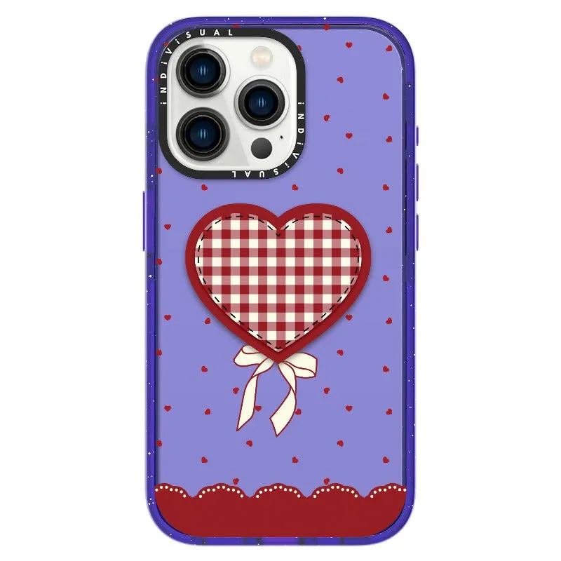 "Be Fearless" Heart, Lace and Polka Dots Phone Case_iPhone Ultra-Impact Case [1503684]