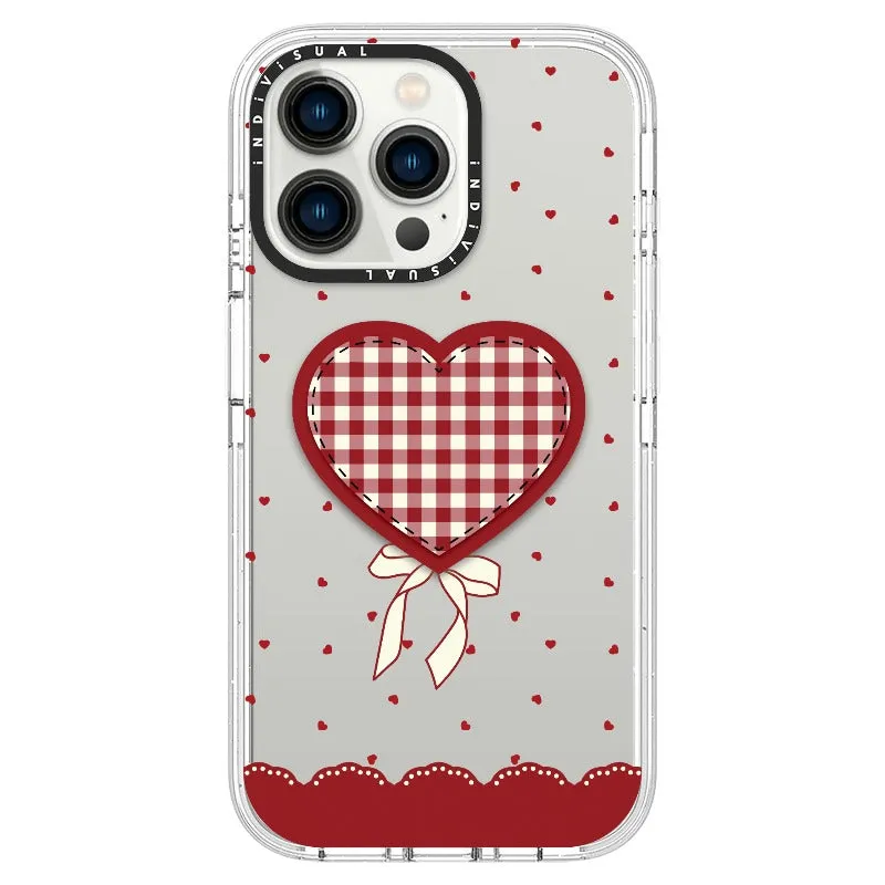 "Be Fearless" Heart, Lace and Polka Dots Phone Case_iPhone Ultra-Impact Case [1503684]