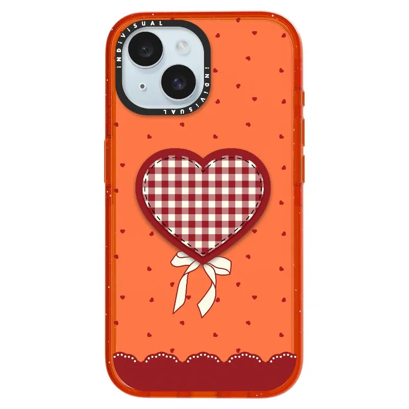 "Be Fearless" Heart, Lace and Polka Dots Phone Case_iPhone Ultra-Impact Case [1503684]