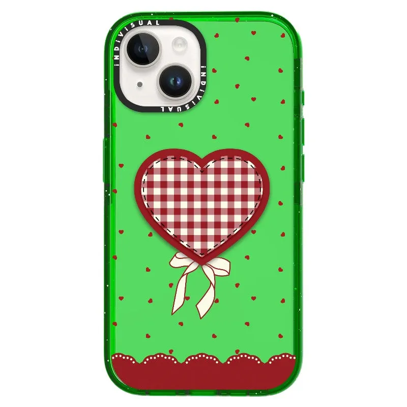 "Be Fearless" Heart, Lace and Polka Dots Phone Case_iPhone Ultra-Impact Case [1503684]