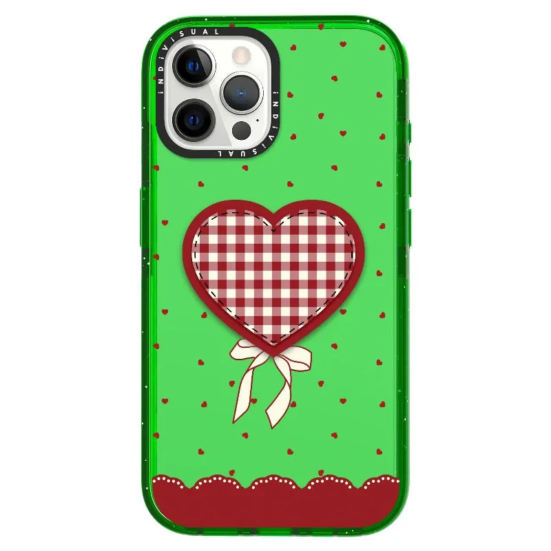 "Be Fearless" Heart, Lace and Polka Dots Phone Case_iPhone Ultra-Impact Case [1503684]