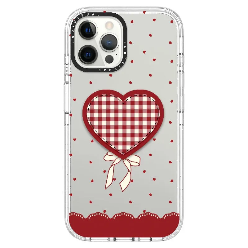 "Be Fearless" Heart, Lace and Polka Dots Phone Case_iPhone Ultra-Impact Case [1503684]