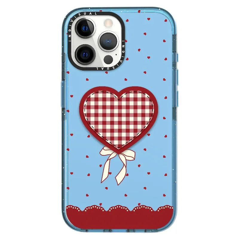"Be Fearless" Heart, Lace and Polka Dots Phone Case_iPhone Ultra-Impact Case [1503684]