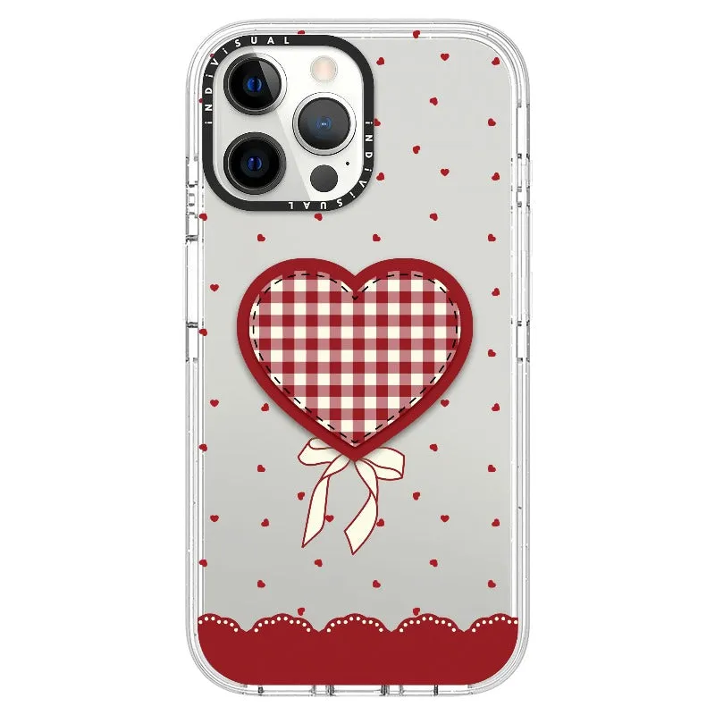 "Be Fearless" Heart, Lace and Polka Dots Phone Case_iPhone Ultra-Impact Case [1503684]