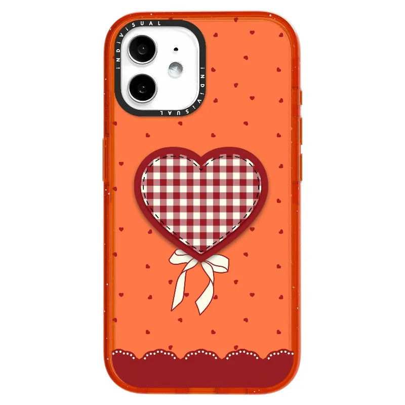 "Be Fearless" Heart, Lace and Polka Dots Phone Case_iPhone Ultra-Impact Case [1503684]